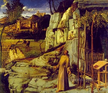 法悦の聖フランシスコ ルネサンス ジョヴァンニ・ベッリーニ Oil Paintings